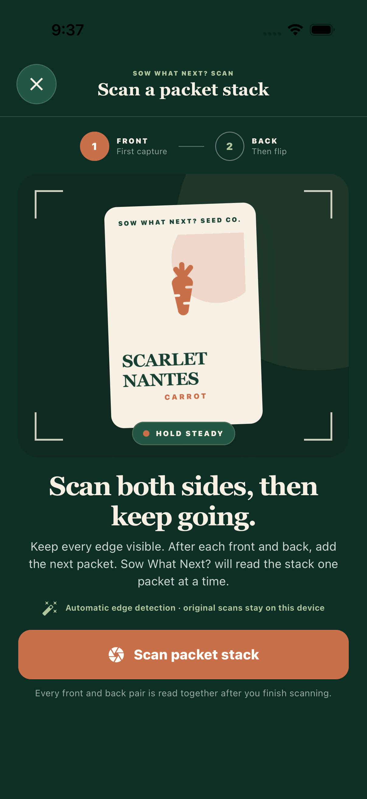 Sow What Next? Capture screen